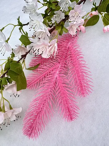 Гілка хвойна лита Hvoya Lux Marshmallow Pink рожева 33 см 250 шт. - фото 6