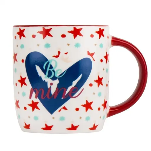Чашка Elisey Be mine Сердце 350 мл (9071-002b) с красной ручкой    - фото 1