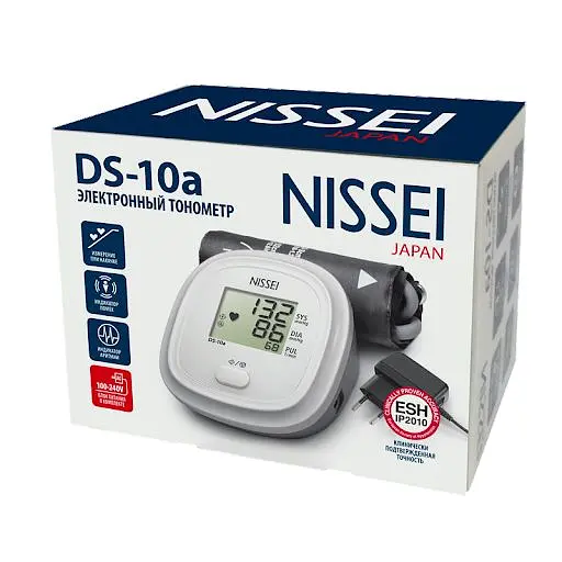 Тонометр Nissei DS-10a автоматичний на плече з адаптером