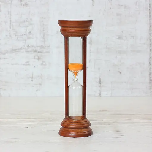 Часы песочные в деревянном корпусе на 10 минут (цвет вишня/песок оранжевый), Склоприлад 86722 - фото 3
