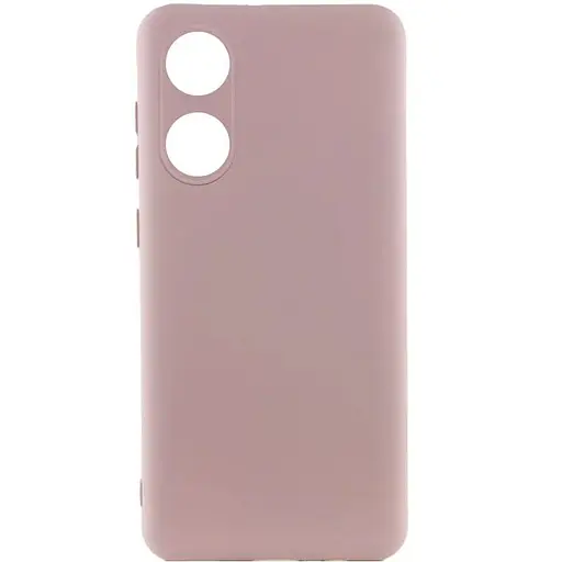 Чехол Silicone Cover Lakshmi Full Camera (AAA) для Oppo A58 4G Розовый / Pink Sand