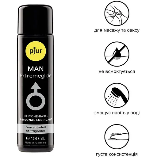 Густа силіконова змазка Pjur MAN Premium Extremeglide 100 мл - фото 2
