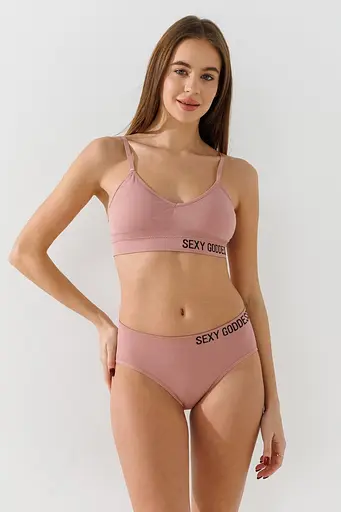 Комплект жіночий Ouno 95023 S Пудровий - фото 1