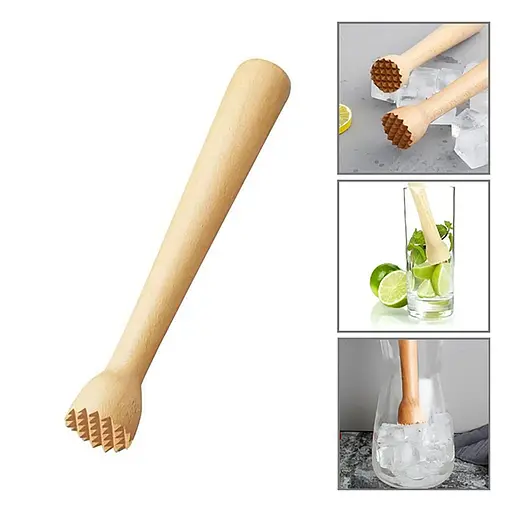 Мадлер товкушка пестик для коктейлів мохіто дерев'яний, Woodly 87731 - фото 1