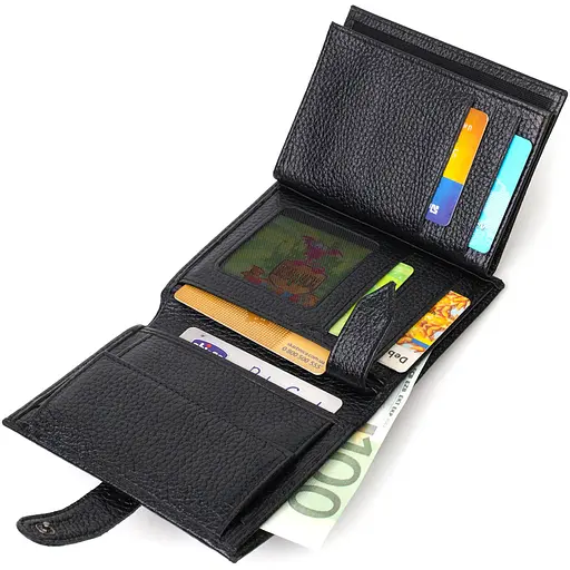 Кожаный мужской кошелек Bond 9.7х12.7х2 см acs0026929 - фото 6