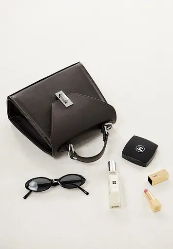 Жіноча шкіряна сумка Futsy темно-коричнева - фото 8