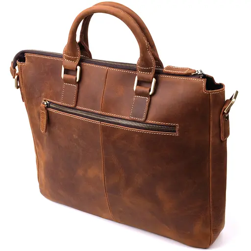 Чоловічий шкіряний портфель Vintage 38х30х8 см sum0024958 - фото 2