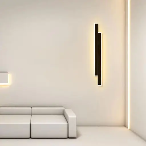 Ліве бра у чорно корпусі 60 см Line F Арт. WJ012/2 BK|BK (лівий) - фото 1