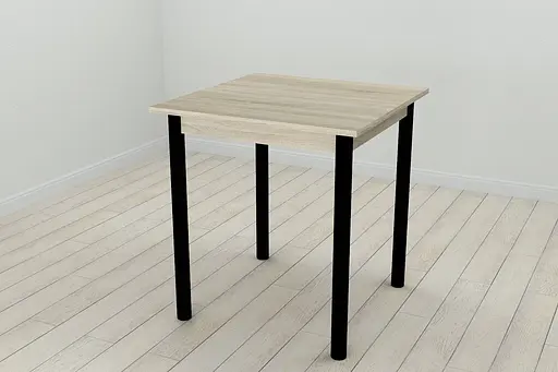 Кухонний стіл Ferrum-decor Агата 75x70x70 Чорний ДСП Сонома 16мм (FRD-106246) - фото 2