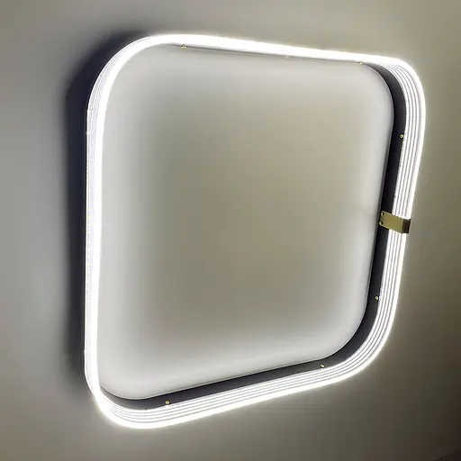 Стельовий світильник у формі заокругленого квадрата 50х50 см | Арт. MJ 229-500*500 | Line F - фото 4