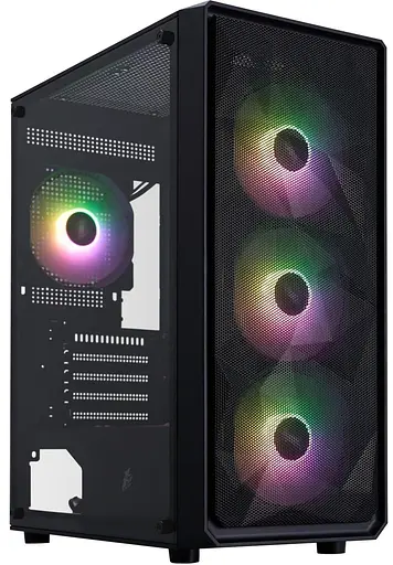 Корпус 1stPlayer FD3-M-BK-4F7 Black без БП (FD3-M-BK-4F7) - фото 1