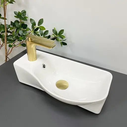 Умивальник VBI Fermo R white підвісний VBI-015606, Білий - фото 5