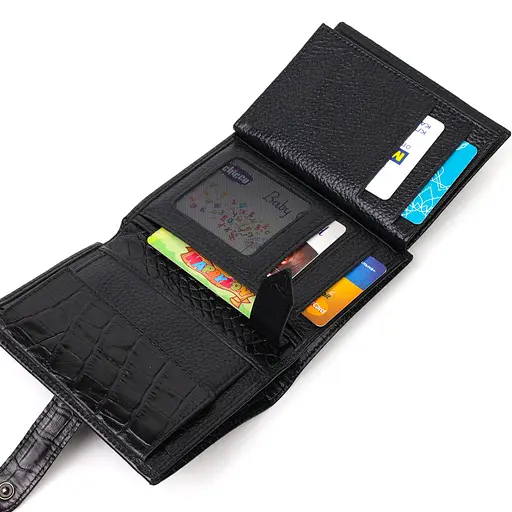 Кожаный мужской кошелек Bond 9.7х12.7х2 см acs0026931 - фото 6