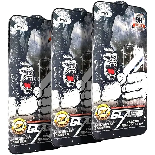 Защитное стекло DK для Apple iPhone 16 Plus Full Glue 3D MO King Kong 016139 black 3 шт.
