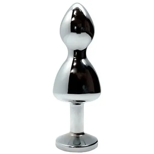Металева анальна пробка Wooomy Lollypop Double Ball Metal Plug Blue L діаметр 3.5 довжина 10.5 см - фото 2