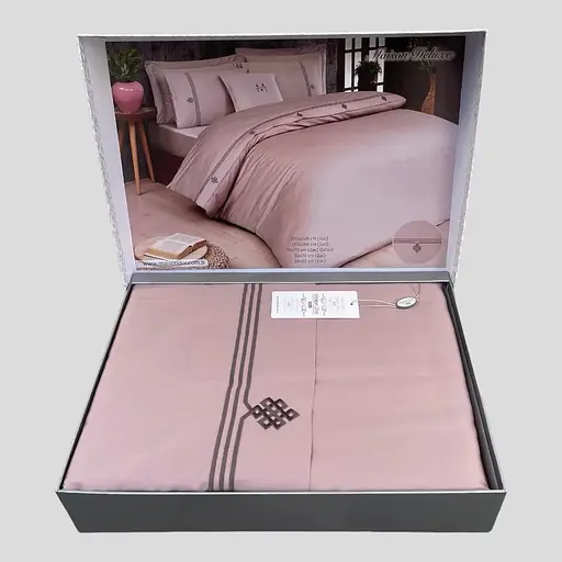 Постільна білизна Rosa Grey Сатин Преміум Maison D'or pbe0051908 - фото 1