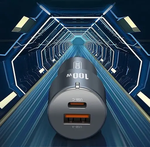 Автозарядное 100W XO CC47 Shared USB-A+USB-C QC PD3.0 - фото 6