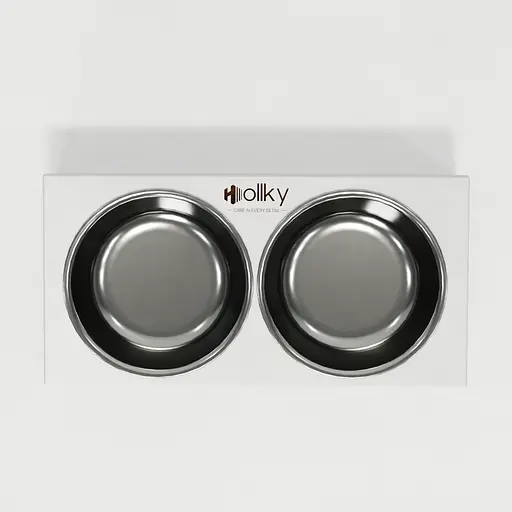 Hollky Base XS — миски на підставці для маленьких собак та котів (2 × 0,25 л) - фото 3