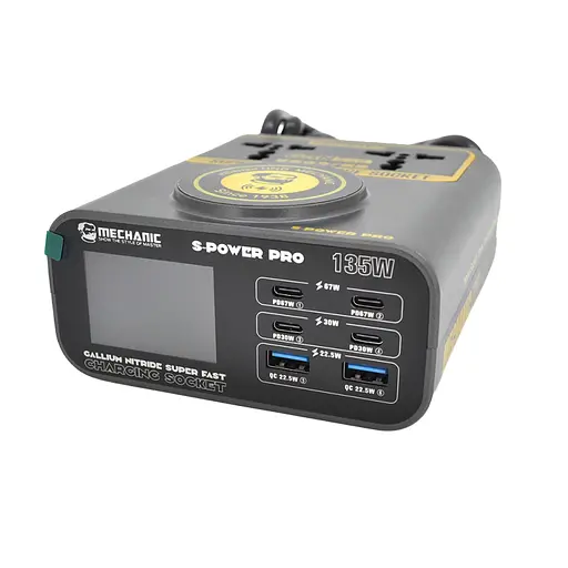 Зарядная станция Mechanic S-Power Pro с цифровой индикацией 135 Вт