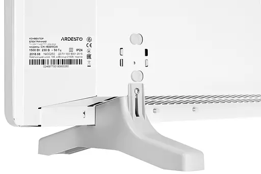 Конвектор Ardesto 15м2, 1500Вт, мех. управління, IP24, білий - фото 6