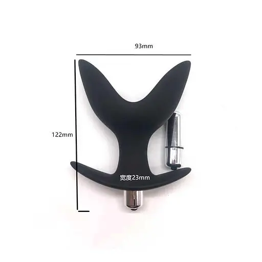 Анальна пробка-розширювач з вібрацією Black Velvets Anchor Plug 12,2 см. K000671 - фото 5