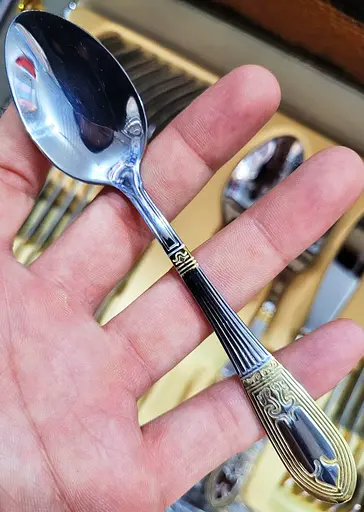 Набор столовых приборов Bachmayer 7290-BM на 12 персон в подарочном чемодане 72 предмета - фото 5