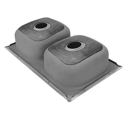 Кухонная мойка из нержавеющей стали прямоугольная Platinum декор 7848D (0,8/180 мм), Decor - фото 1