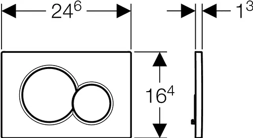 Клавиша смыва Geberit Sigma01 латунь 115.770.DT.5, Бронза - фото 2