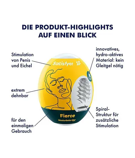 Мастурбатор яйцо Satisfyer Egg Single Fierce белый - фото 3