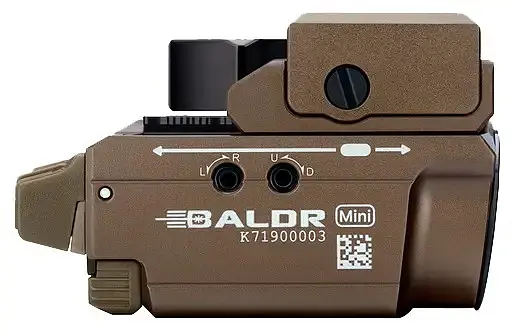 Фонарь с ЛЦВ Olight Baldr Mini Green Laser Desert Tan - фото 6