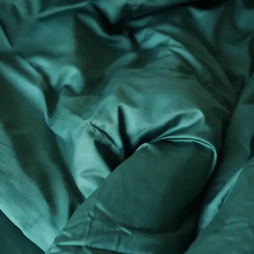 Комплект постельного белья Emerald сатин 100% хлопок темно-зеленый изумруд  - фото 4