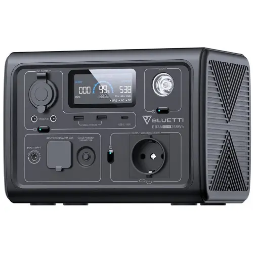 Зарядна станція Bluetti EB3A 600W 268Wh - фото 3