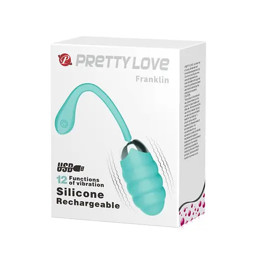 Віброяйце Pretty Love Franklin Vibrating Egg 19,1 см (м'ятний) - фото 15