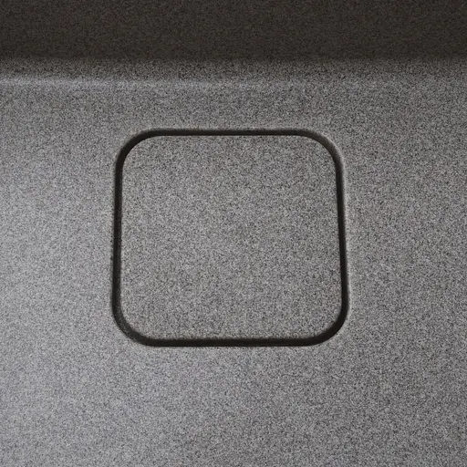 Гранітна мийка Globus Lux Barbora мокко 510x510 мм, Сірий - фото 3