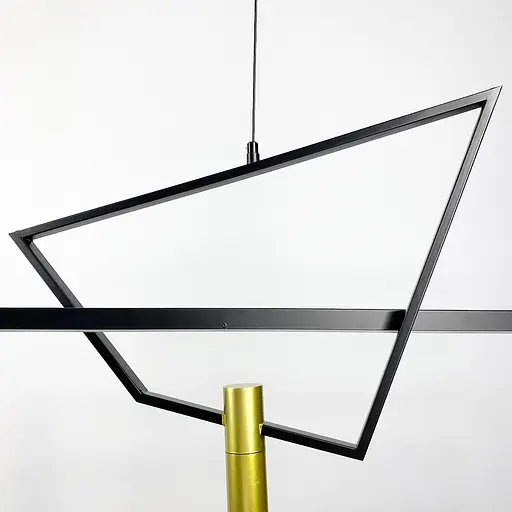 Геометрична видовжена люстра Island Line.F MJ 25-1200 BK - фото 6