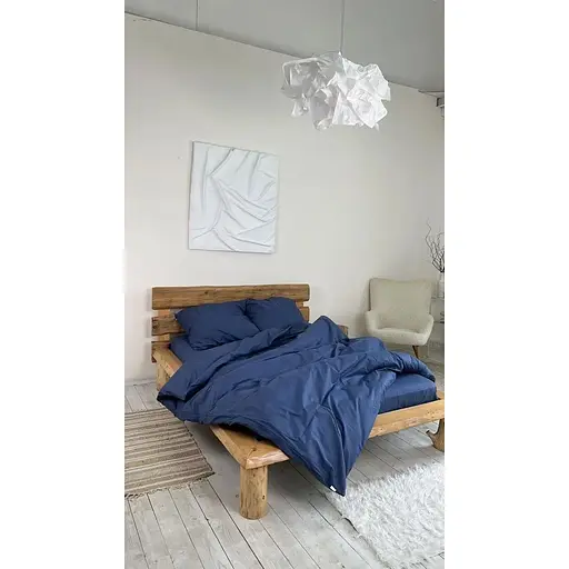 Комплект постільної білизни Євро #Magic blue магічний синій - фото 8