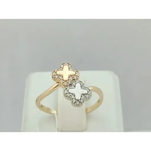 Золоте кільце Імперія золота з фіанітами. КВ1167КИ 17 - фото 3