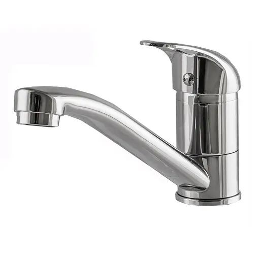 Змішувач для умивальника EcoMix ELIT EM-N-103M-WH-1 поворотний 15см для ванної кімнати без шлангів - фото 3