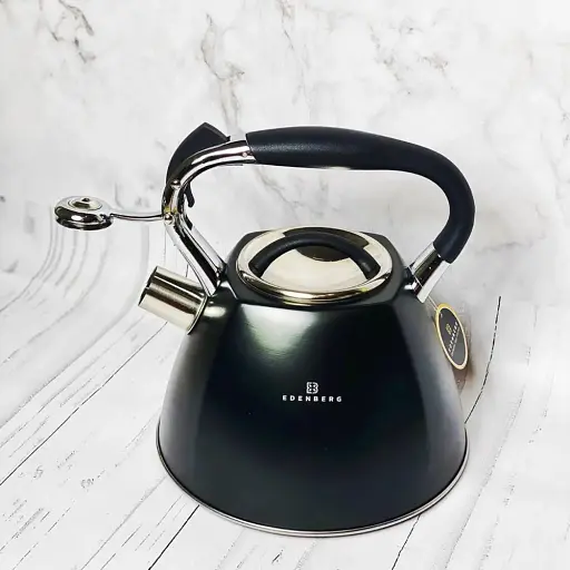 Чайник со свистком 3 л из нержавеющей стали для индукционных плит Edenberg EB-1982 - фото 3