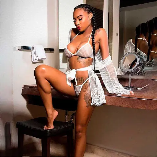 Комплект вишуканий прозорий еротичної білизни S/M Білий K0607-2 - фото 2