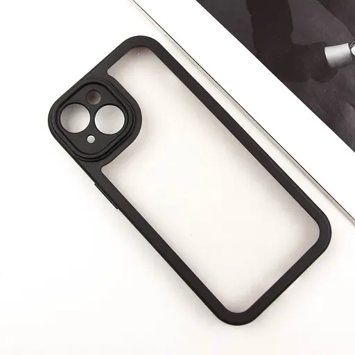 Чохол Epik TPU Transparent + Colour 1.5 мм для Apple iPhone 14, 6.1 Black - фото 2