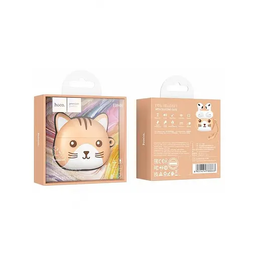 Наушники Hoco беспроводные EW46 TWS Хаки кот 6931474788863 - фото 3