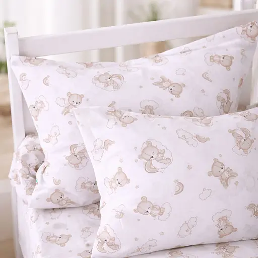 Наволочка MirSon Ranforce Elite Gentle Bears 60x60 см (2200012581292) - фото 1