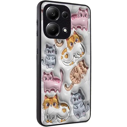TPU+PC чохол Epik Prisma Fluffie для Xiaomi Poco X6 / Note 13 Pro 5G Kittens - фото 2
