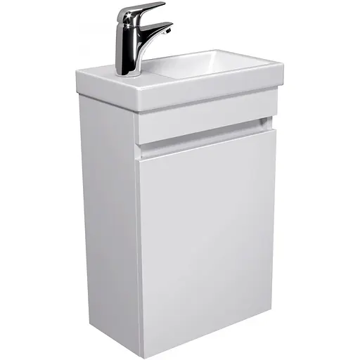 Тумба Мойдодир City White 40-A з умивальником Como 40 Білий підвісна Білий - фото 1