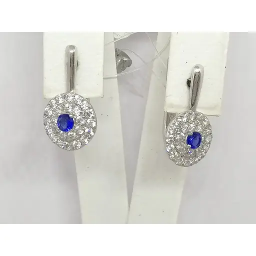 Срібні сережки Qvaliz з фіанітами. 902-00646 - фото 3