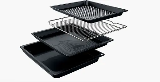 Духовка электрическая Siemens 76 л A дисплей конвекция телескопические направляющие черный - фото 7