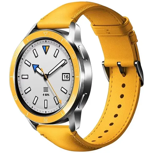 Ремінець шкіряний Tamister для годинника Xiaomi Watch 2/ 2Pro/ S4/ S3/ S2/ S1 22 мм Yellow