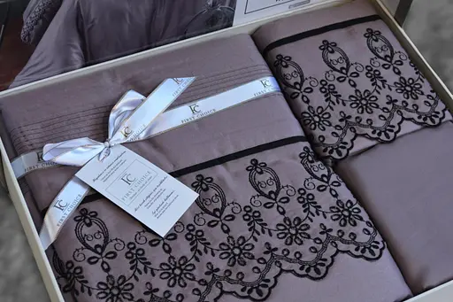 Постільна білизна Mona Leylak Сатин Делюкс First Choice pbe0052014 - фото 3