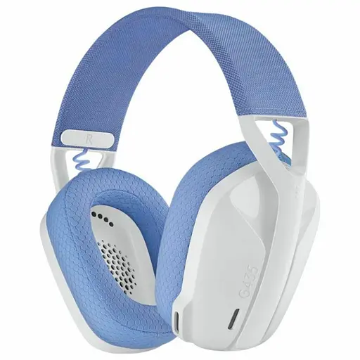 Наушники игровые Logitech G435 Lightspeed Wireless Gaming Headset White (981-001074) [64400]
